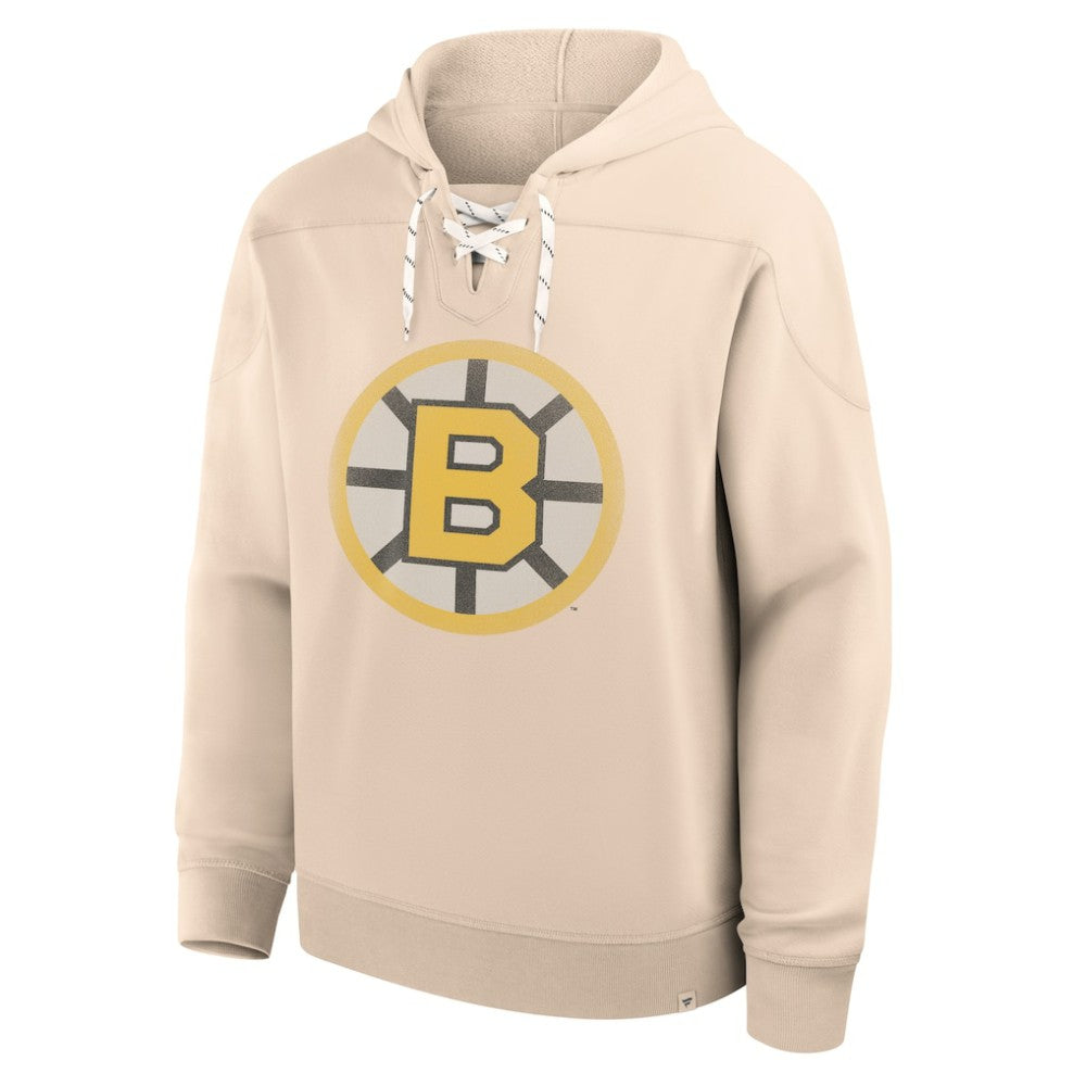 Boston Bruins Fanatics Vintage Hoodie - Cream - NHL 202756958