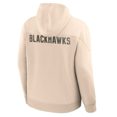 Chicago Blackhawks Fanatics Vintage Hoodie - Cream - NHL 202756959