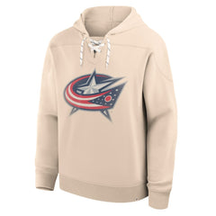 Columbus Blue Jackets Fanatics Vintage Hoodie - Cream - NHL 202756960