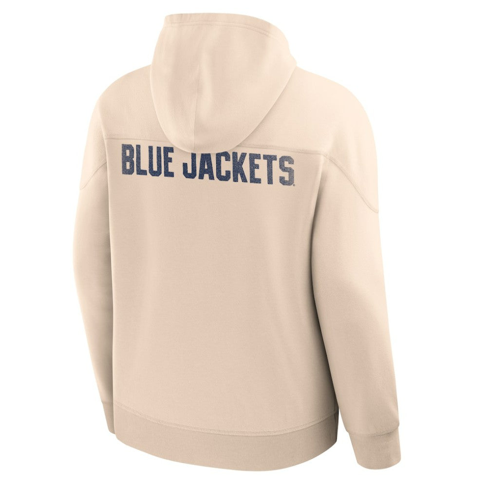 Columbus Blue Jackets Fanatics Vintage Hoodie - Cream - NHL 202756960