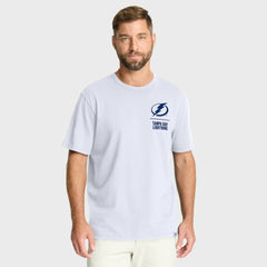 Tampa Bay Lightning Fanatics Crash The Net Legacy T-Shirt - White - NHL 202756997