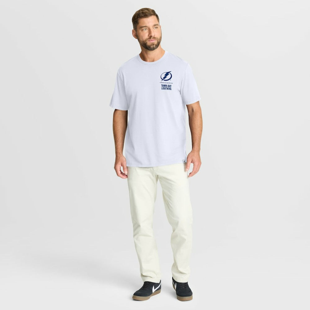 Tampa Bay Lightning Fanatics Crash The Net Legacy T-Shirt - White - NHL 202756997