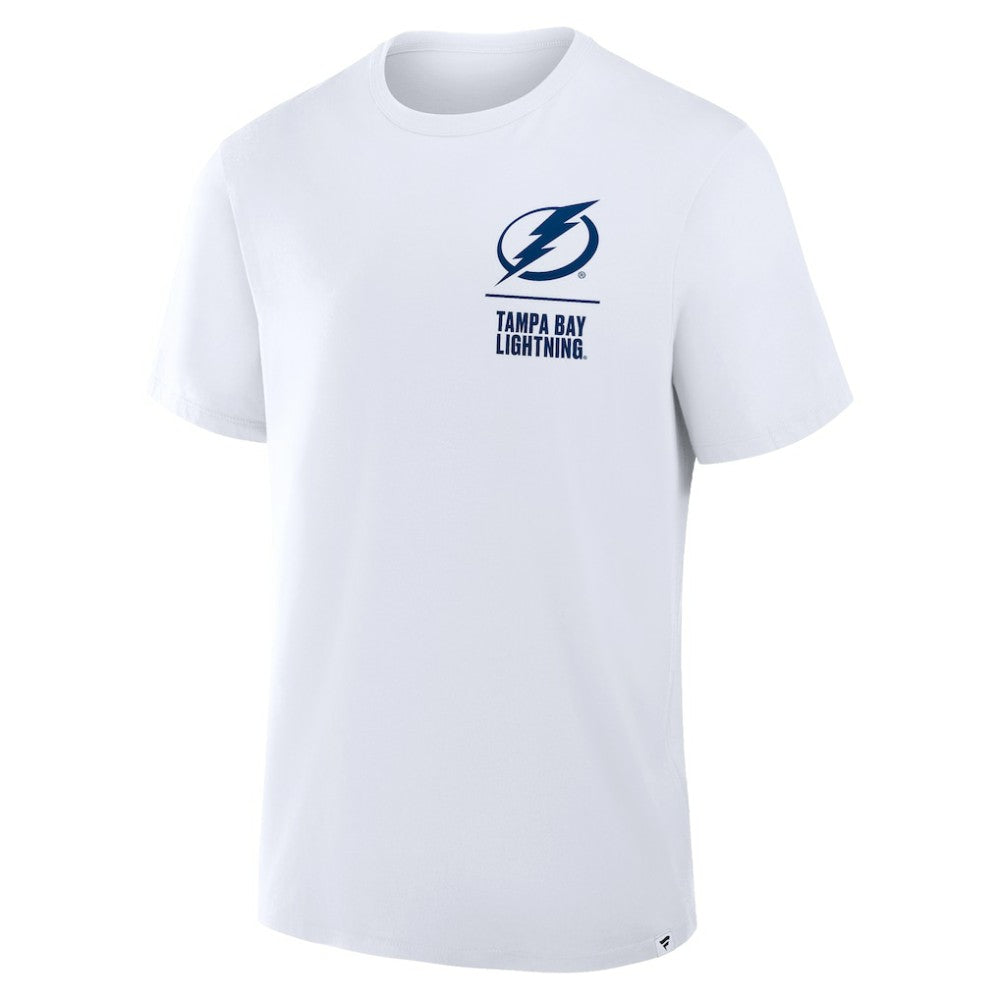 Tampa Bay Lightning Fanatics Crash The Net Legacy T-Shirt - White - NHL 202756997