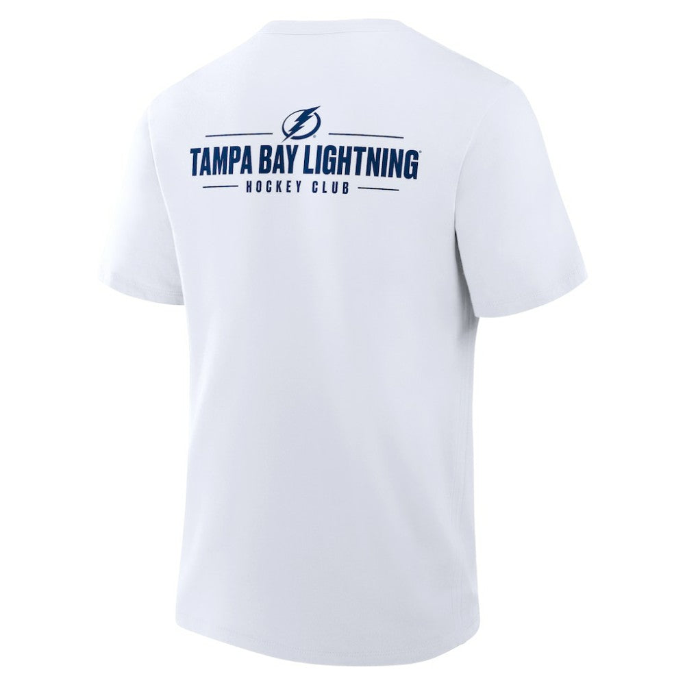 Tampa Bay Lightning Fanatics Crash The Net Legacy T-Shirt - White - NHL 202756997