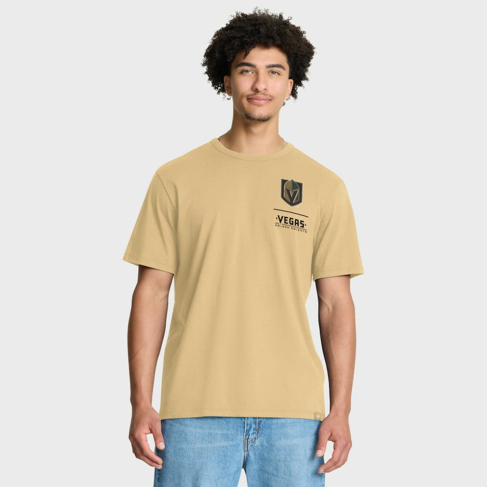 Vegas Golden Knights Fanatics Crash The Net Legacy T-Shirt - Gold - NHL 202756999