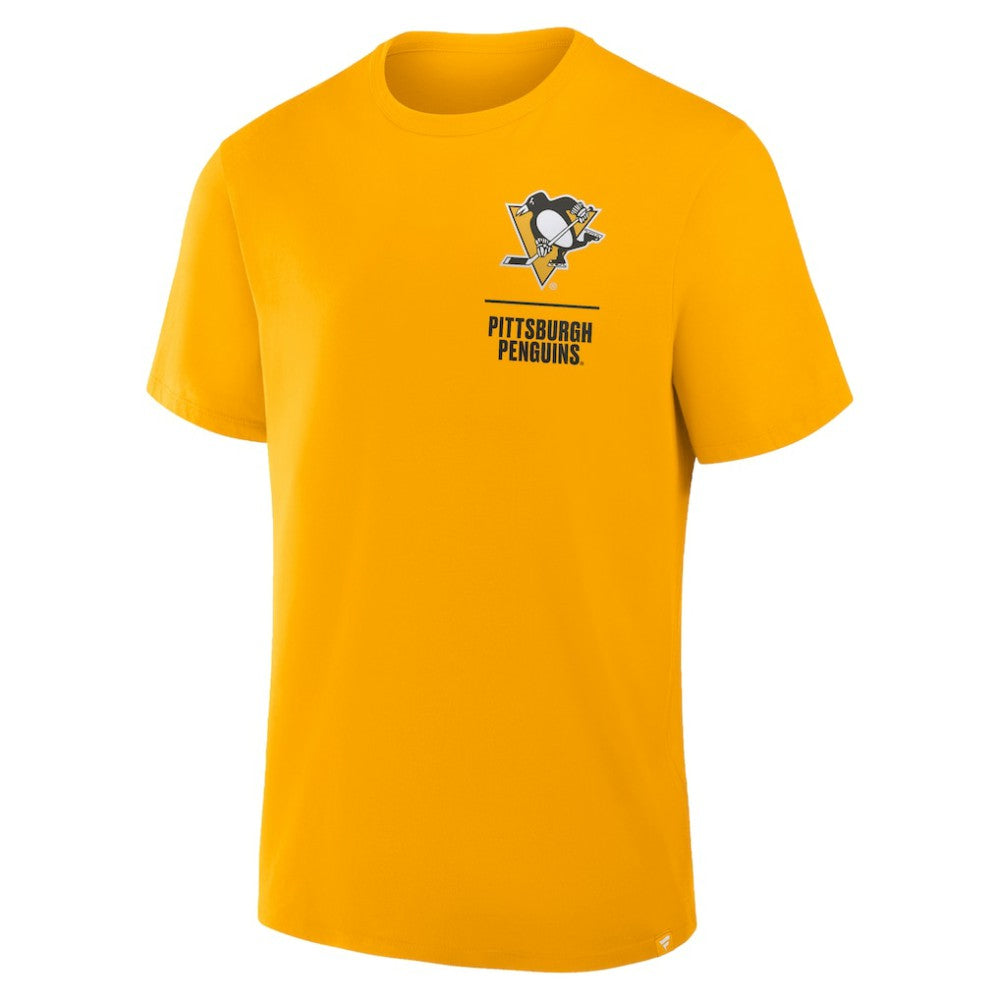 Pittsburgh Penguins Fanatics Crash The Net Legacy T-Shirt - Gold - NHL 202757005