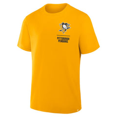 Pittsburgh Penguins Fanatics Crash The Net Legacy T-Shirt - Gold - NHL 202757005