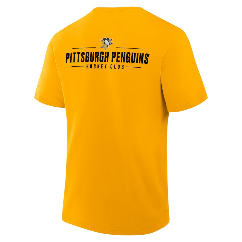 Pittsburgh Penguins Fanatics Crash The Net Legacy T-Shirt - Gold - NHL 202757005