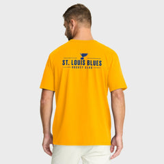St. Louis Blues Fanatics Crash The Net Legacy T-Shirt - Gold - NHL 202757006