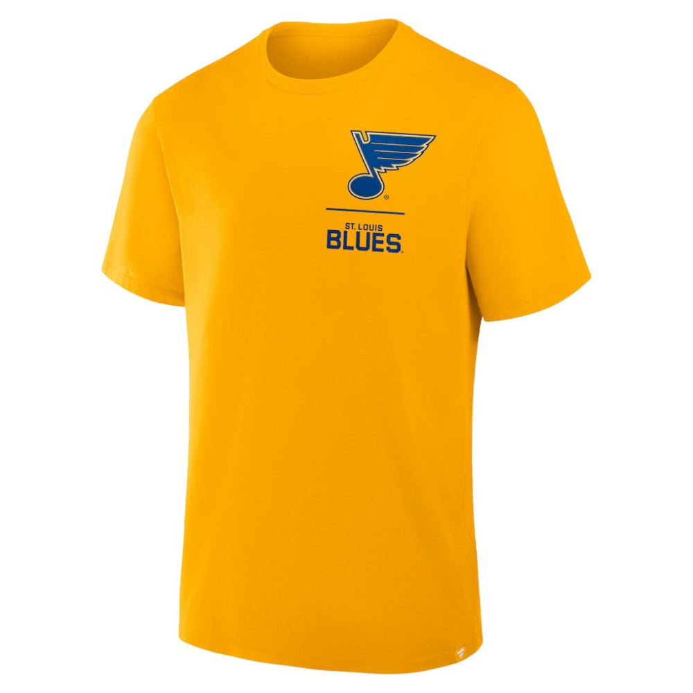 St. Louis Blues Fanatics Crash The Net Legacy T-Shirt - Gold - NHL 202757006