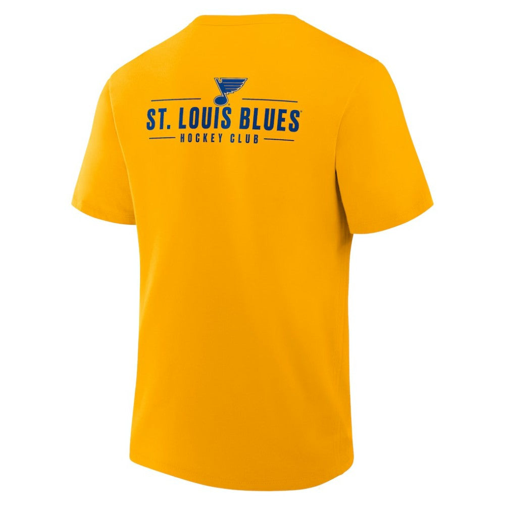 St. Louis Blues Fanatics Crash The Net Legacy T-Shirt - Gold - NHL 202757006
