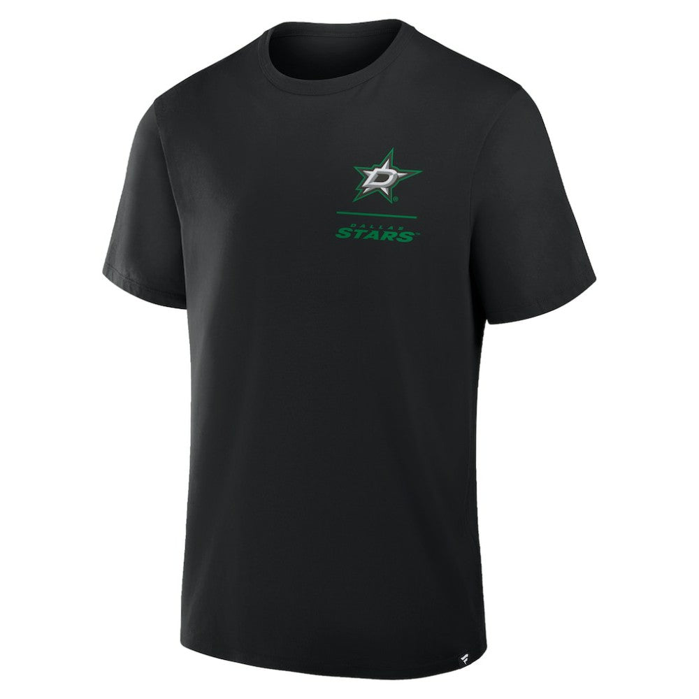 Dallas Stars Fanatics Crash The Net Legacy T-Shirt - Black - NHL 202757008