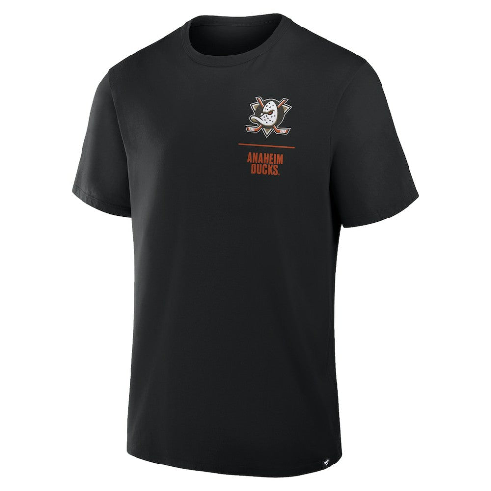 Anaheim Ducks Fanatics Crash The Net Legacy T-Shirt - Black - NHL 202757013