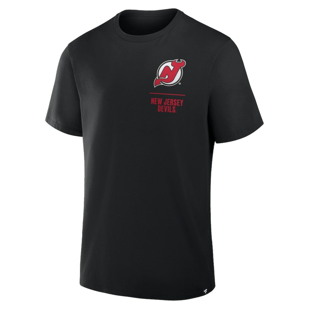 New Jersey Devils Fanatics Crash The Net Legacy T-Shirt - Black - NHL 202757015