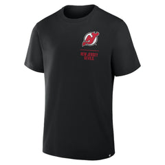New Jersey Devils Fanatics Crash The Net Legacy T-Shirt - Black - NHL 202757015