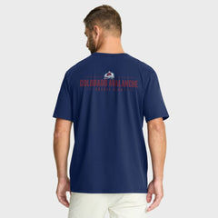 Colorado Avalanche Fanatics Crash The Net Legacy T-Shirt - Navy - NHL 202757019