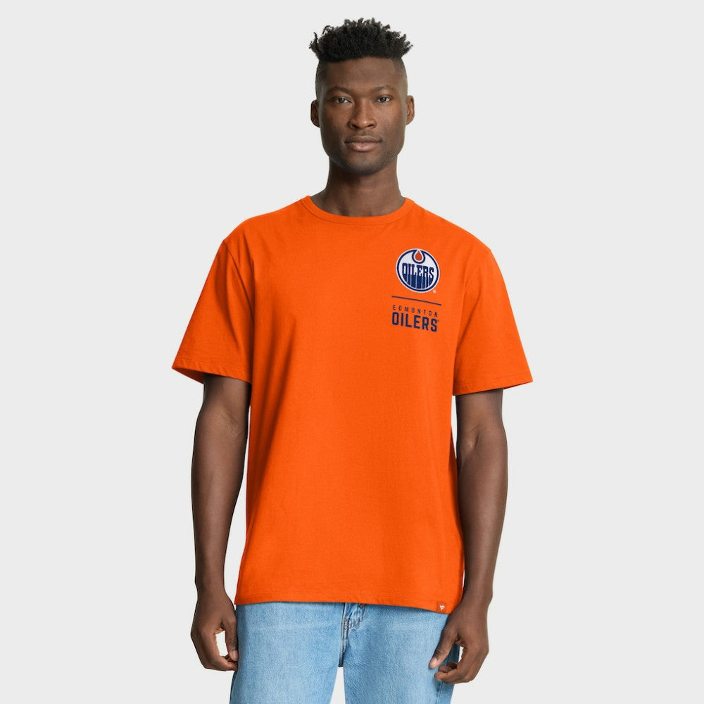 Edmonton Oilers Fanatics Crash The Net Legacy T-Shirt - Orange - NHL 202757023