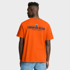 Edmonton Oilers Fanatics Crash The Net Legacy T-Shirt - Orange - NHL 202757023