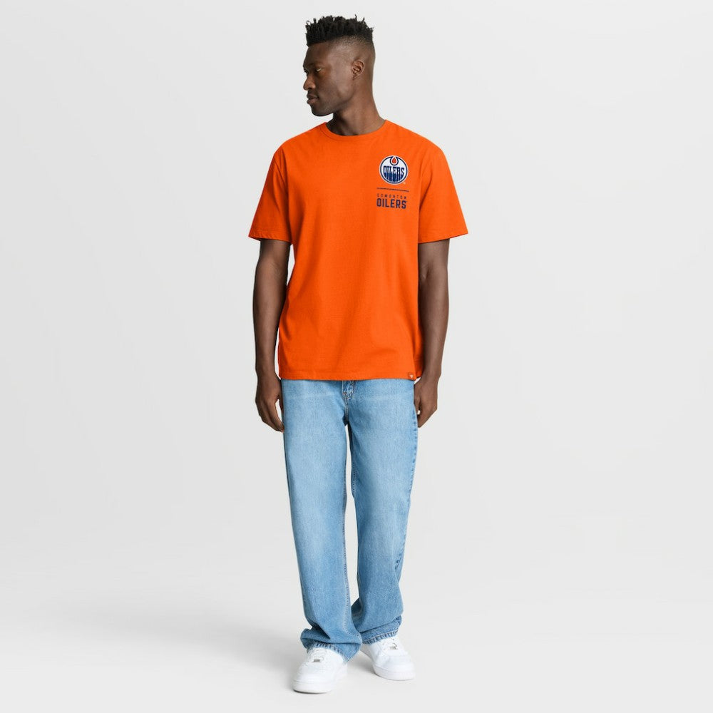Edmonton Oilers Fanatics Crash The Net Legacy T-Shirt - Orange - NHL 202757023