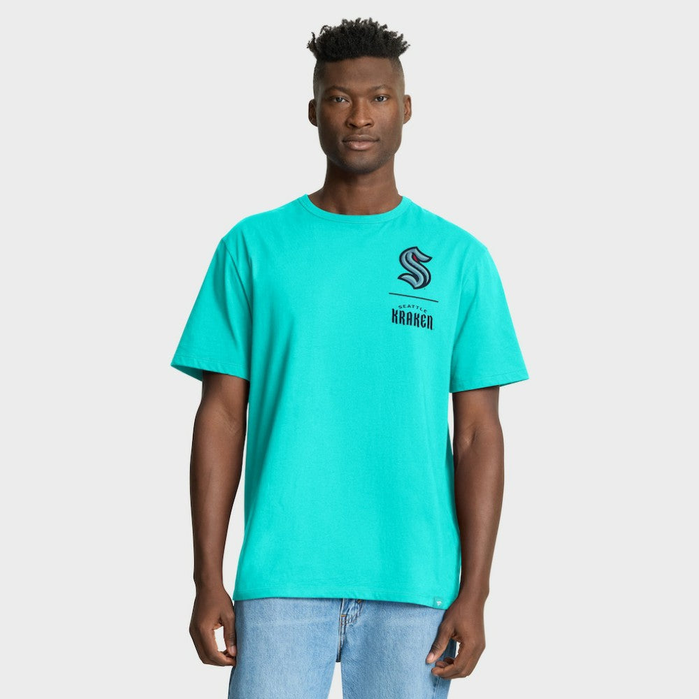 Seattle Kraken Fanatics Crash The Net Legacy T-Shirt - Light Blue - NHL 202757024