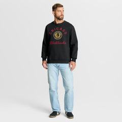 Chicago Blackhawks Fanatics Vintage Stickler Sweatshirt - Black - NHL 202757027