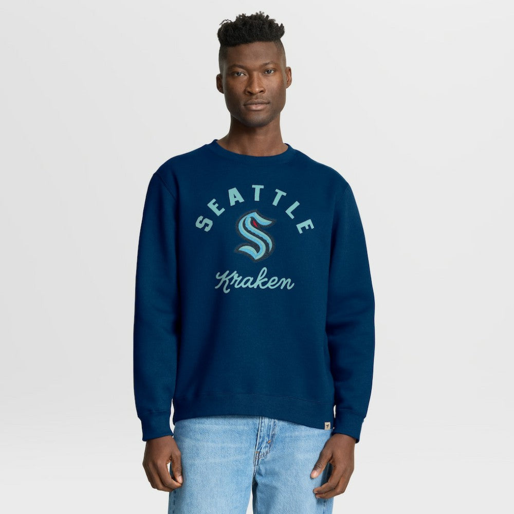 Seattle Kraken Fanatics Stickler Sweatshirt - Deep Sea Blue - NHL 202757032