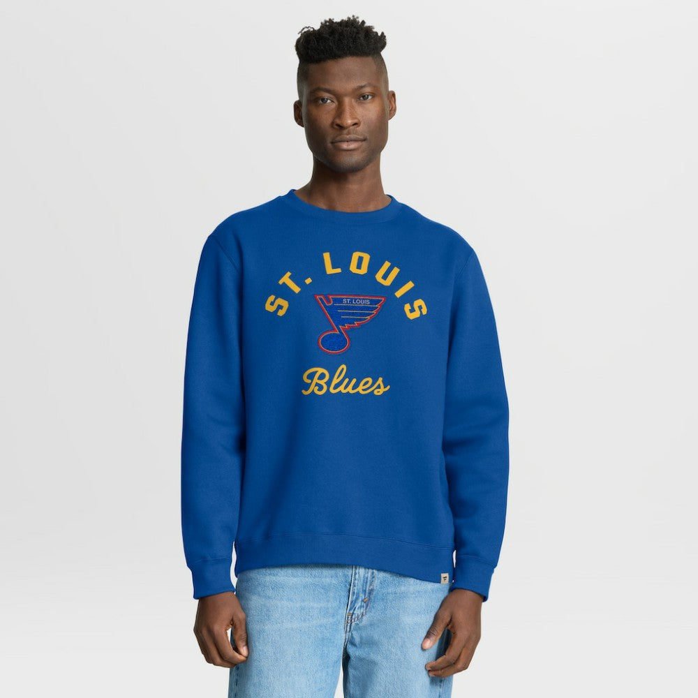 St. Louis Blues Fanatics Vintage Stickler Sweatshirt - Blue - NHL 202757038