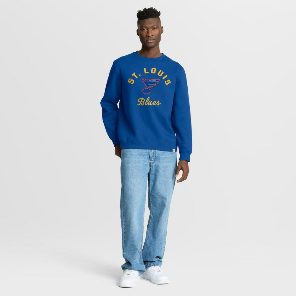 St. Louis Blues Fanatics Vintage Stickler Sweatshirt - Blue - NHL 202757038
