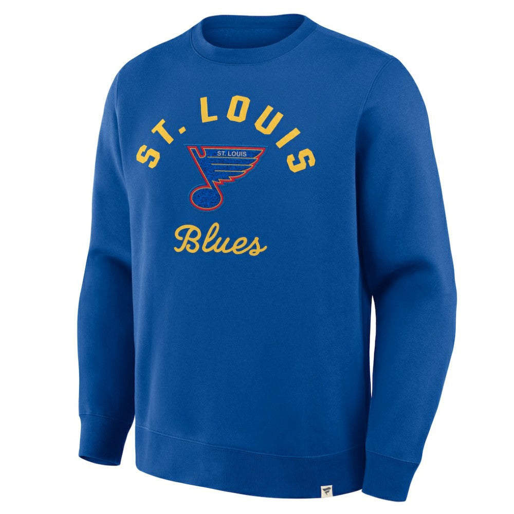 St. Louis Blues Fanatics Vintage Stickler Sweatshirt - Blue - NHL 202757038