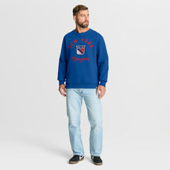 New York Rangers Fanatics Vintage Stickler Sweatshirt - Blue - NHL 202757039