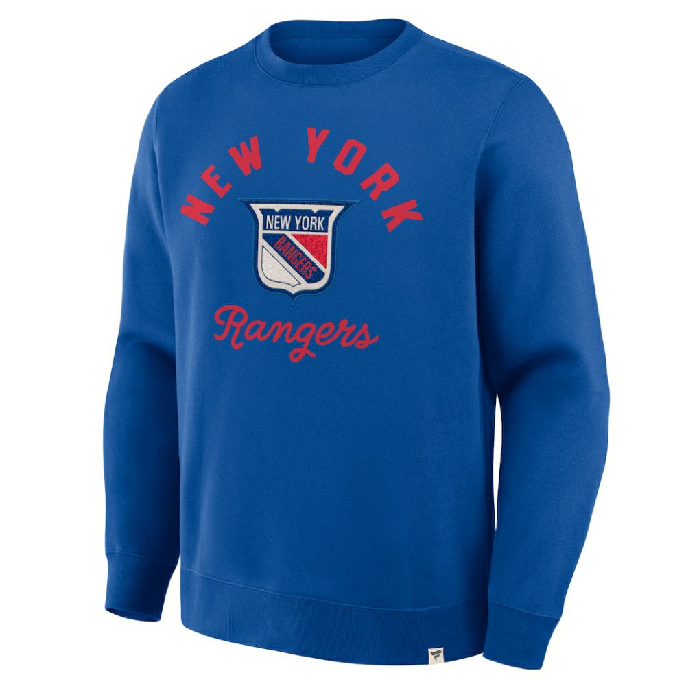 New York Rangers Fanatics Vintage Stickler Sweatshirt - Blue - NHL 202757039