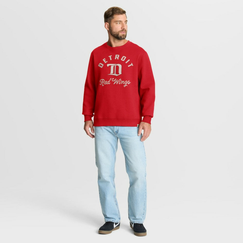 Detroit Red Wings Fanatics Vintage Stickler Sweatshirt - Red - NHL 202757047