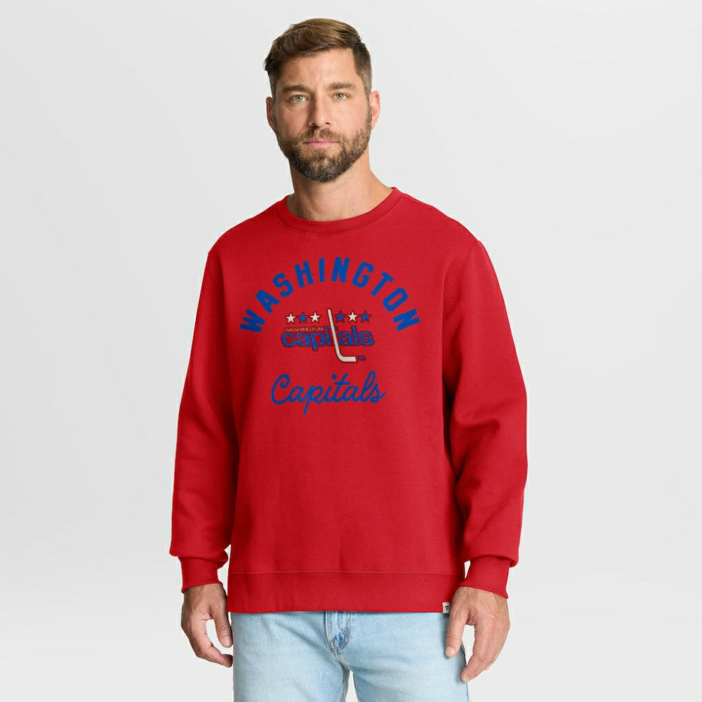 Washington Capitals Fanatics Vintage Stickler Sweatshirt - Red - NHL 202757058