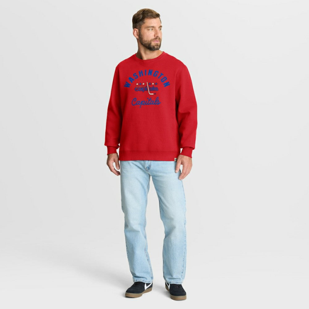Washington Capitals Fanatics Vintage Stickler Sweatshirt - Red - NHL 202757058