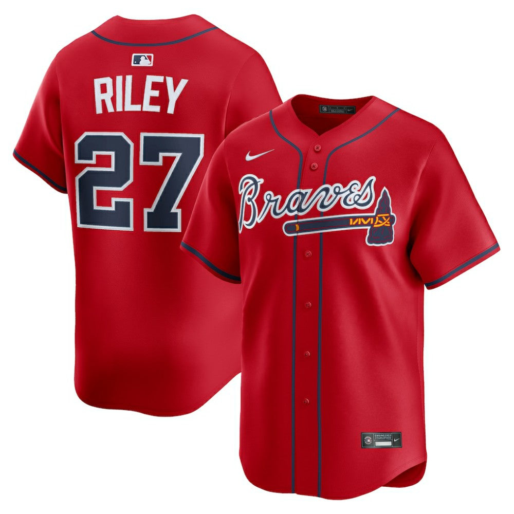 Austin Riley Atlanta Braves Nike Alternate Limited Player Jersey - Red - Nike Discount