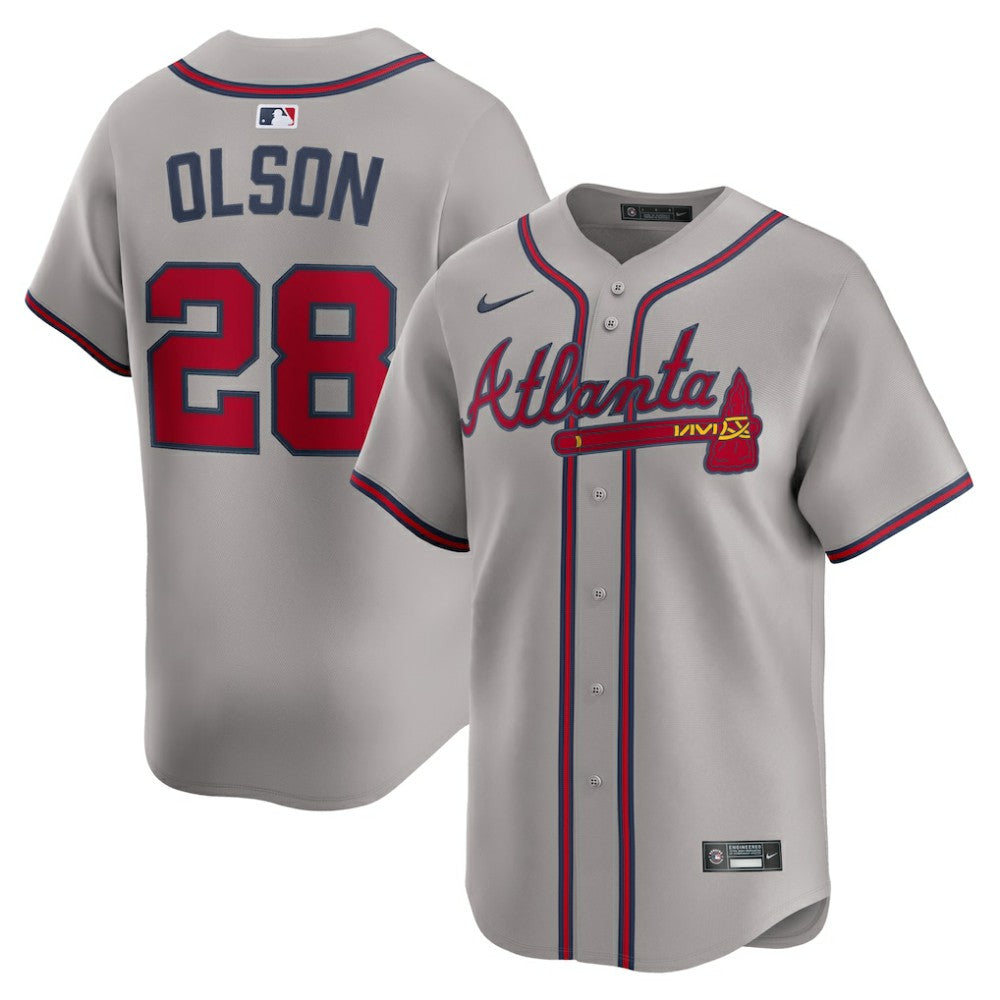 Matt Olson Atlanta Braves Nike Road Limited Player Jersey - Gray - Nike Lifestyle