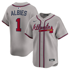 Ozzie Albies Atlanta Braves Nike Road Limited Player Jersey - Gray - Nike Lifestyle