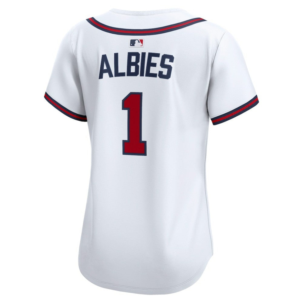 Ozzie Albies Atlanta Braves Nike Women's Home Limited Player Jersey - White - Nike Discount