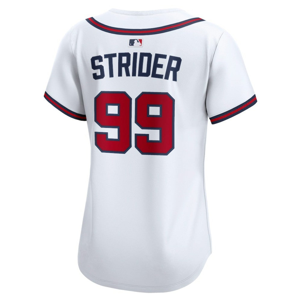 Spencer Strider Atlanta Braves Nike Women's Home Limited Player Jersey - White - Nike on Sale