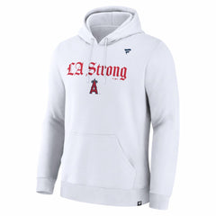 Los Angeles Angels Fanatics Unisex LA Strong Premium Fleece Pullover Hoodie - White - Fanatics Lifestyle