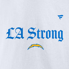 Fanatics Los Angeles Chargers Unisex LA Strong Premium Fleece Pullover Hoodie White