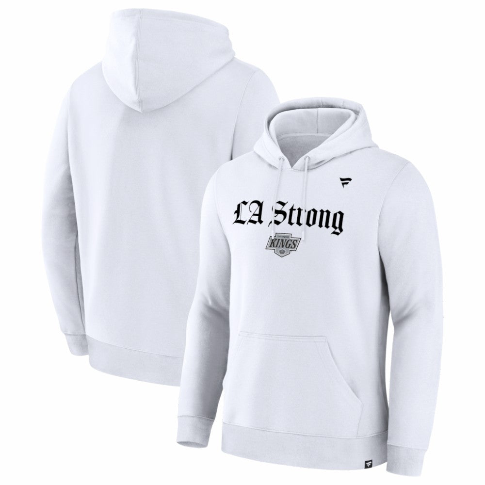 Los Angeles Kings Fanatics Unisex LA Strong Premium Fleece Pullover Hoodie - White - NHL 202757240