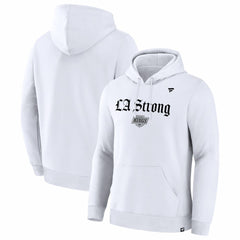 Los Angeles Kings Fanatics Unisex LA Strong Premium Fleece Pullover Hoodie - White - NHL 202757240