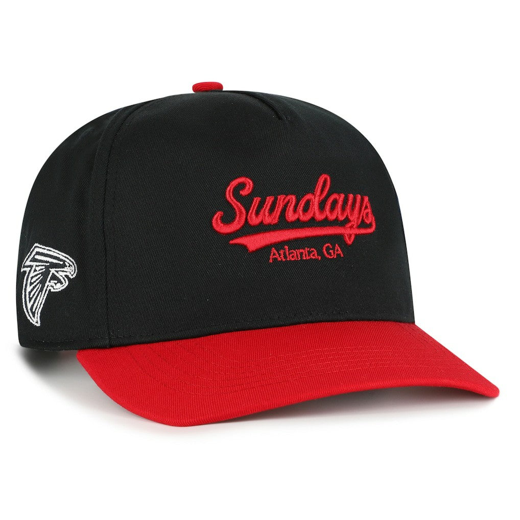 47 brand Atlanta Falcons '47 Sundays Sure Shot Hitch Two-Tone Adjustable Hat Black/Red