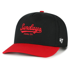 47 brand Atlanta Falcons '47 Sundays Sure Shot Hitch Two-Tone Adjustable Hat Black/Red