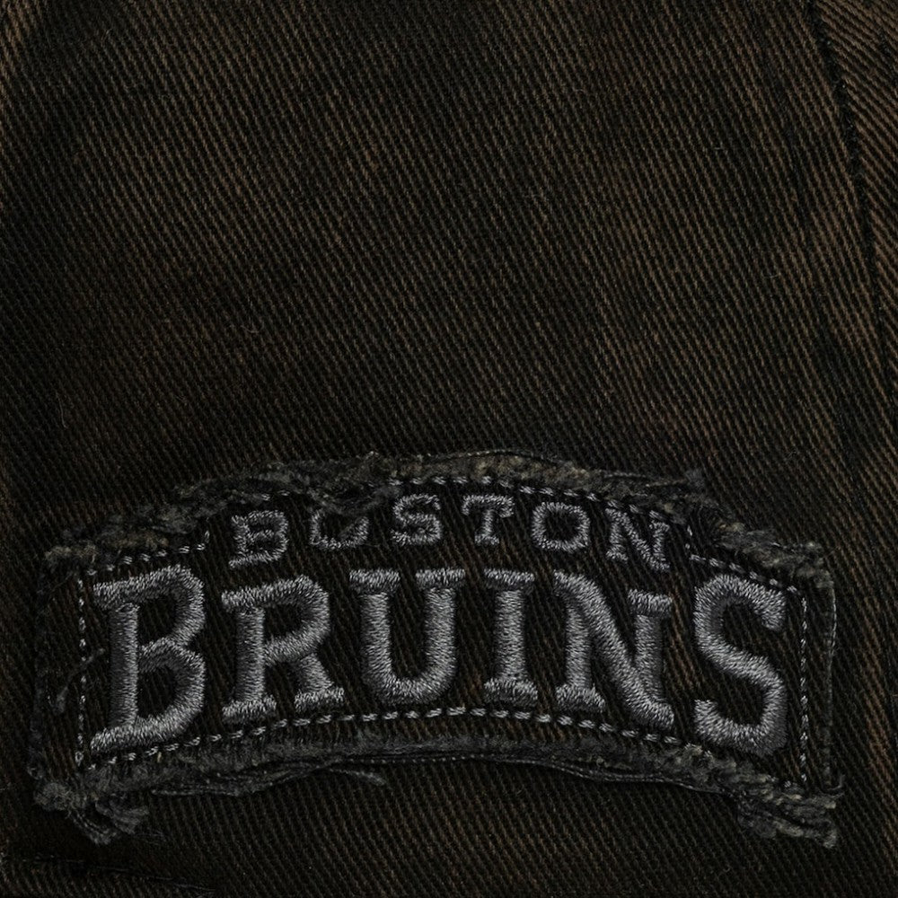 Boston Bruins Mitchell & Ness Downtown Snow Wash Pro-Crown Adjustable Hat - Black - NHL 202757463