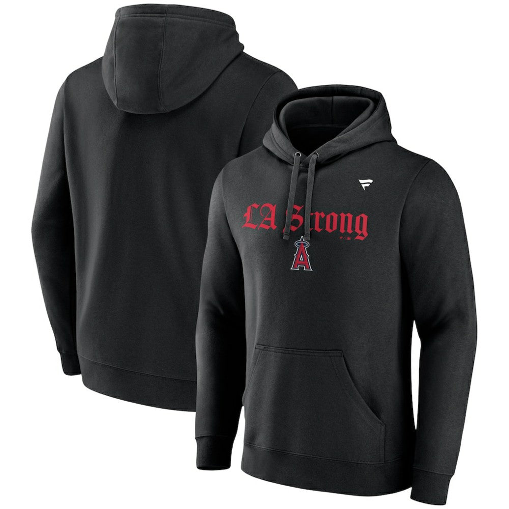 Los Angeles Angels Fanatics Unisex LA Strong Fleece Pullover Hoodie - Black - Fanatics Sale