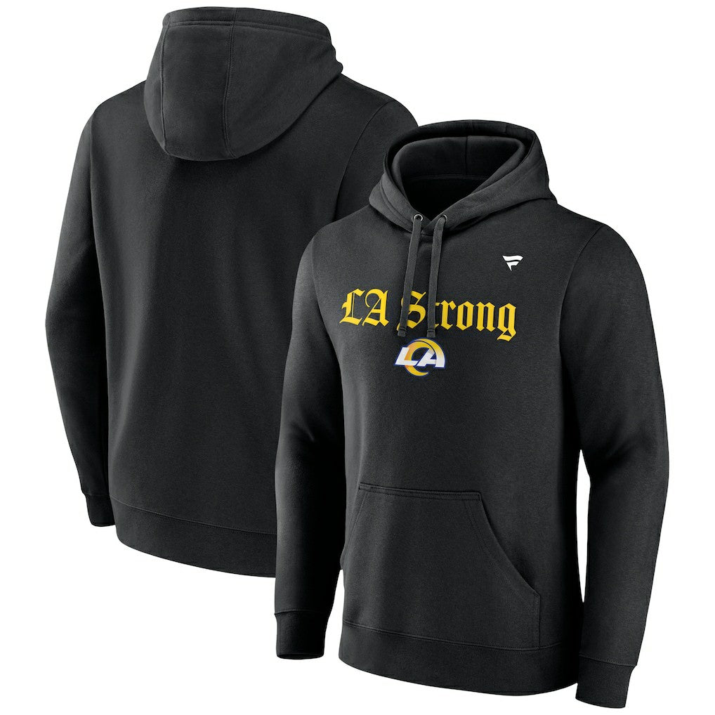 Fanatics Los Angeles Rams Unisex LA Strong Fleece Pullover Hoodie Black