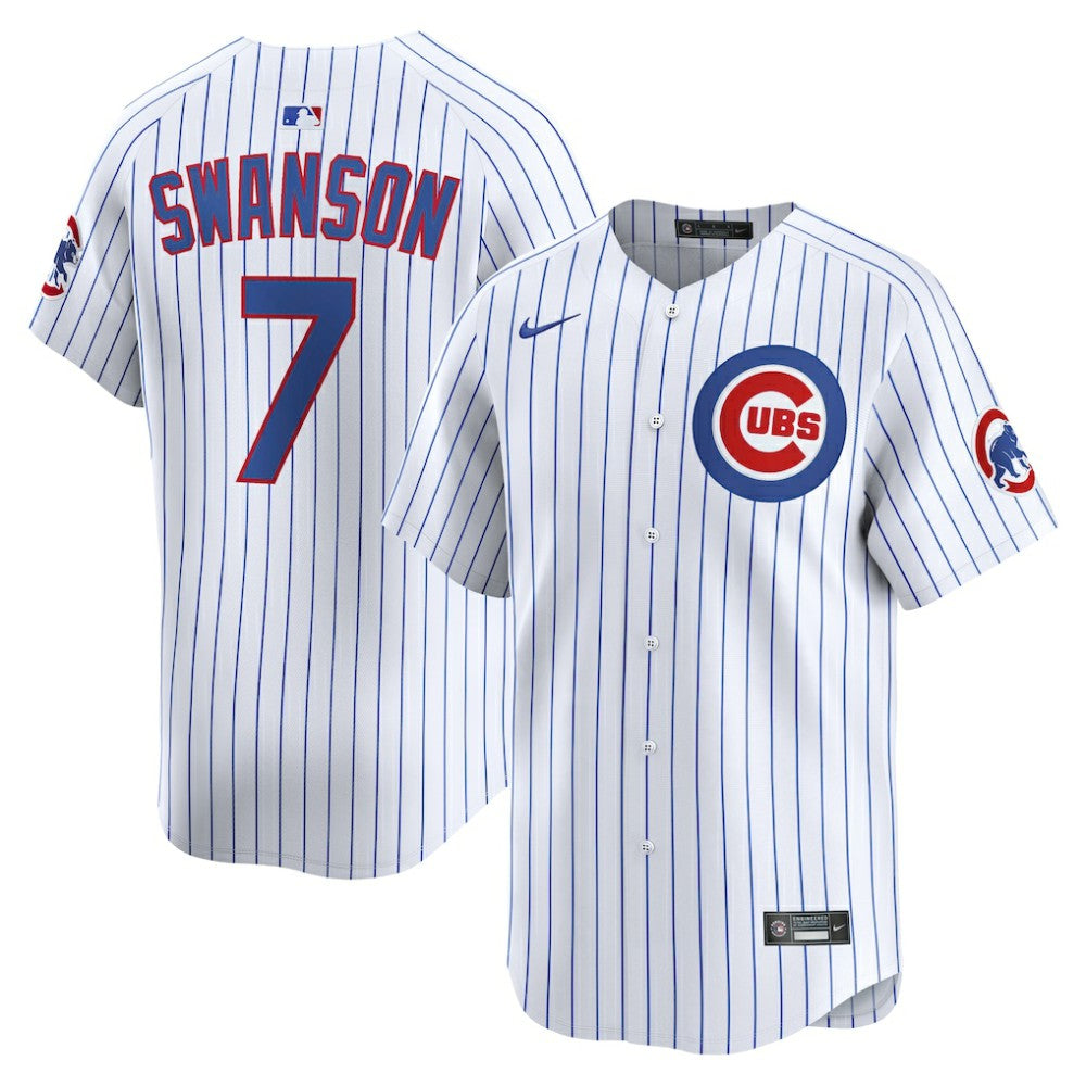 Dansby Swanson Chicago Cubs Nike Home Limited Player Jersey - White - Nike Lifestyle
