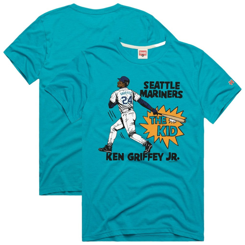 Ken Griffey Jr. Seattle Mariners Homage Graphic Player T-Shirt - Teal - MLB Online